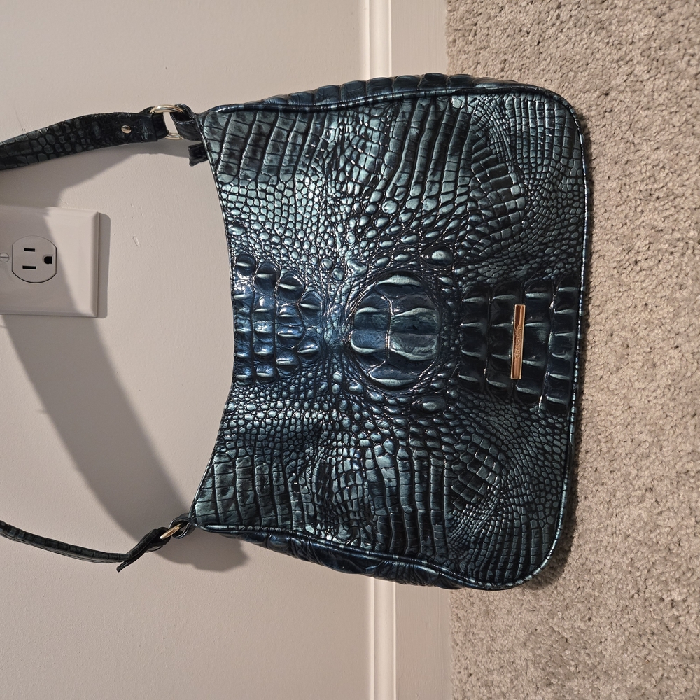 Brahmin Blue Tote Bag with Luxurious Design